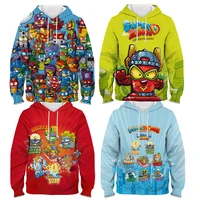 kids super things hoodie kazoom autumn winter children superzings 8 series sweatshirt sudadera boy girl cartoon pullover
