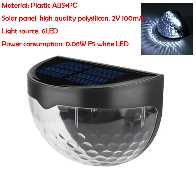 Водонепроницаемый тропинка забор авто вкл/выкл полукруглый светодиодный