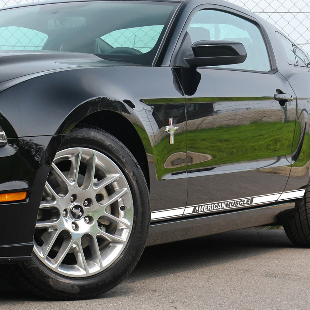 Американский мускул ралли гонки полосы виниловая наклейка графическая дверь