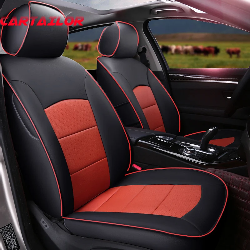 Чехол CARTAILOR из натуральной кожи комплект автомобильных сидений для Audi TT чехлы