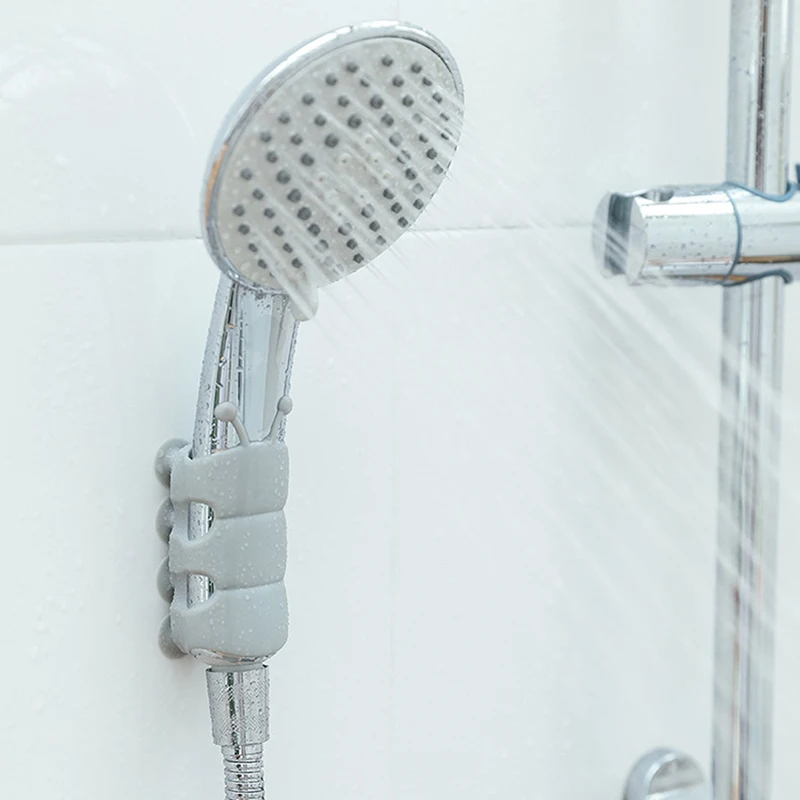 

Portable Bathroom Shower Head Holder Wall Mounted Suction Cup Hand Shower Holder Silicone Shower Brackets
