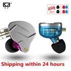 Наушники-вкладыши KZ ZSN PRO 1DD + 1BA, металлические Hi-Fi наушники с гибридной технологией, басовые наушники, Спортивная шумоподавляющая гарнитура ZSN AS10 ZS10 PRO ZST