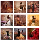 5D алмазная живопись сделай сам, полная выкладка, квадратнаякруглая вышивка с танцами для пар, Алмазная мозаика стразы, вышивка крестиком, искусство, Декор, подарок