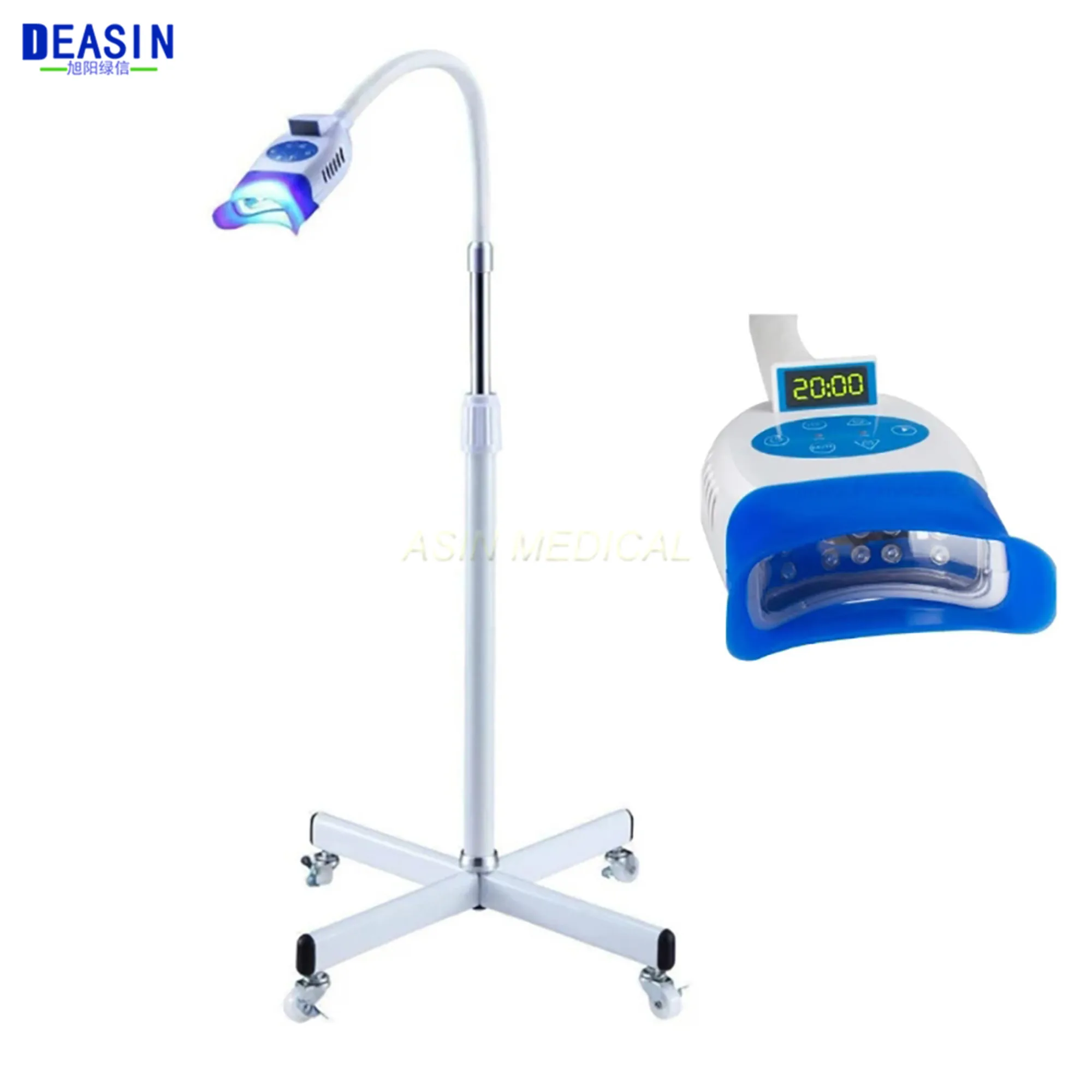 Deasin Dental Unit Floor Standing Type Oral Lamp Bleaching Cold Light LED Teeth Whitening Machine Dentistry Other Equipment