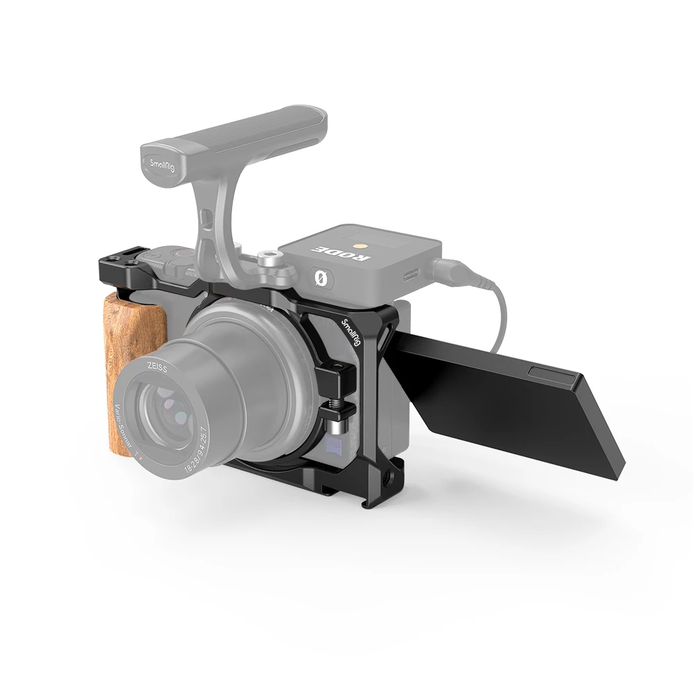 Клетка для видеозаписи SmallRig ZV1 с деревянной рукояткой камеры Sony клетка легкая