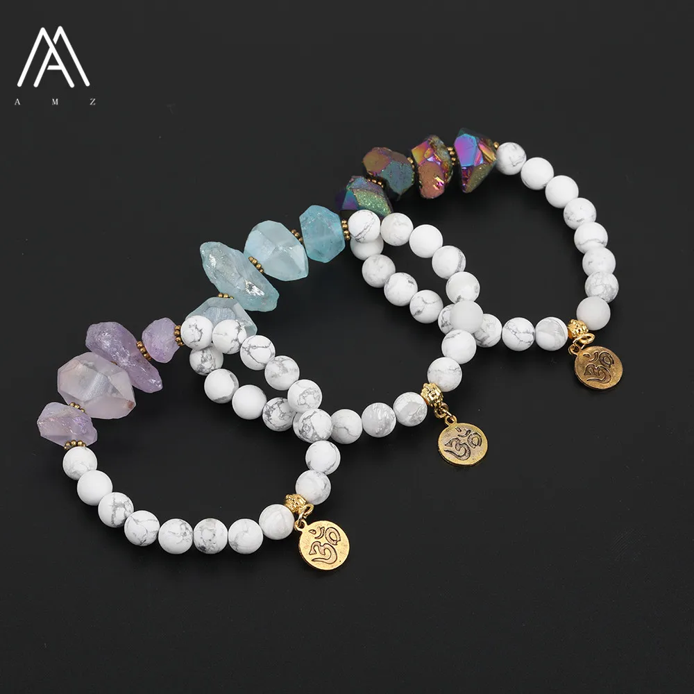 Натуральный Аметист кварц крупная точка 8 мм круглые белые зеркальные бусины