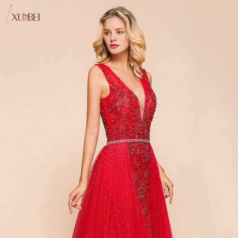 Vestido De Festa 2021 Новое поступление Длинные вечерние платья v-образный вырез