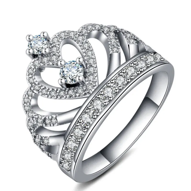 Модное серебряное кольцо с кристаллами Vagzeb для женщин кольца на палец цветочным