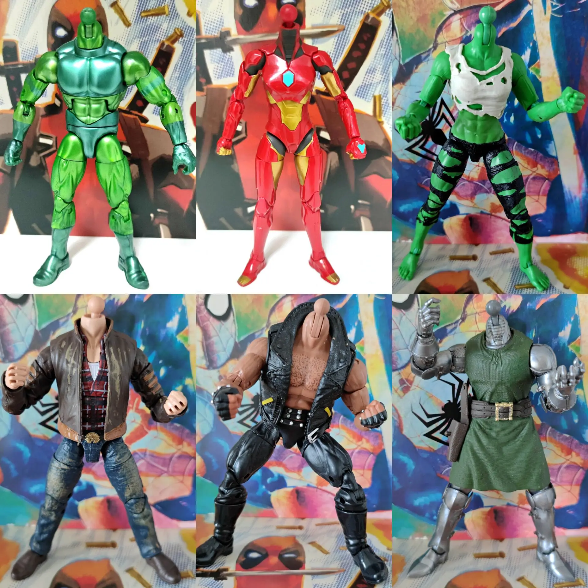 Фигурка героя Marvel Legends No Head Body Hulkettes Logan Rage Dr.Doom Ironheart Vault Guardsman 6 дюймов | Игрушки и