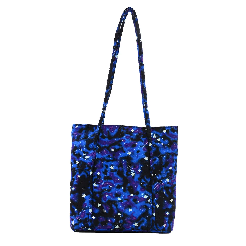 

Американская тканевая сумка на плечо, холщовая ручная работа, маленькая сумка на плечо, женские сумки с принтом звезд, синие сумки для покуп...