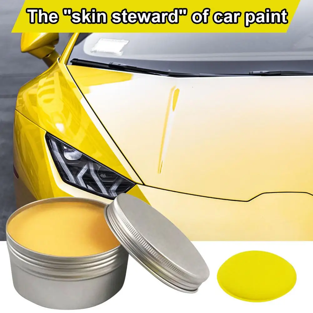 

100g Car Wax Crystal Plating Set Hard Glossy Wax Layer Covering Paint Surface Coating Formula Waterproof Film Car Polish