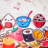37pcs pack creative cute self made japanese food scrapbooking stickers decorative sticker diy craft photo albums sushi