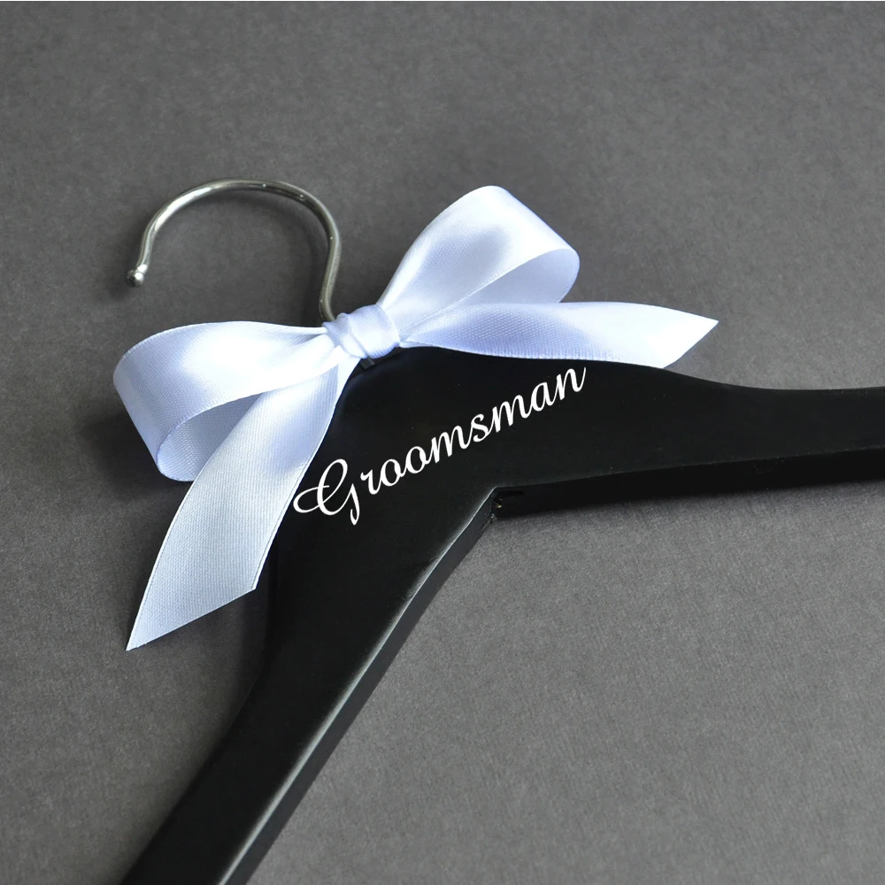 Свадебный/Жених 2 см Высота Виниловая наклейка для дерева Свадебная Вешалка