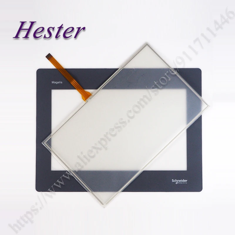 

HMIGXU5512 Touch Screen Panel Digitizer Glass for Schneider HMIGXU5512 Touchscreen and Front Overlay Protective Film