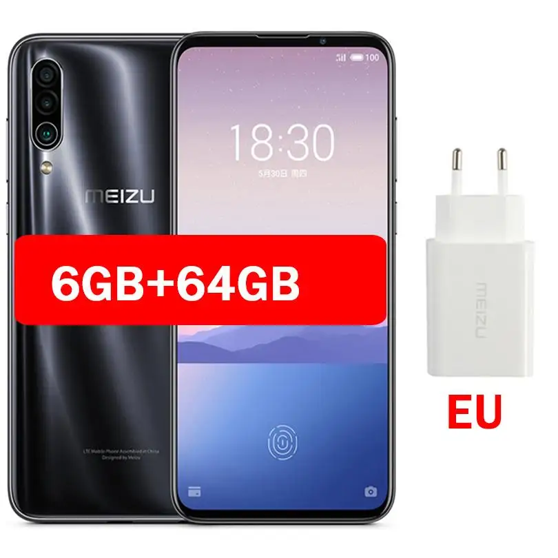 64G Black-Global Meizu 16XS с глобальной прошивкой, 6 ГБ ОЗУ, 16 XS, Смартфон Snapdragon 675, 6,2 дюймов, 48 МП, тройная камера AI, фронтальная 16 МП, 4000 мА/ч, gps, Wi-Fi - Цвет: 64G Black-Global