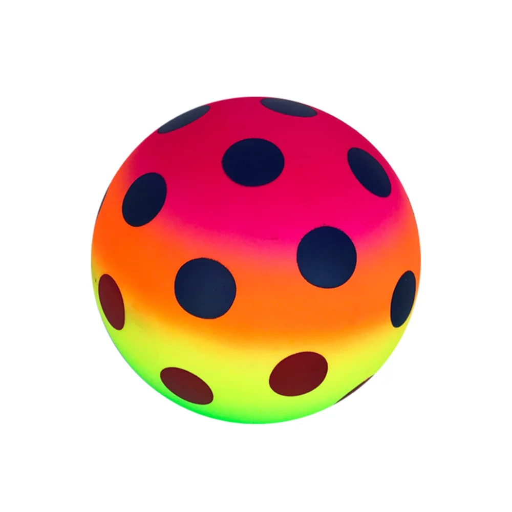 

3 Pcs 16 Rainbow Balls Elastic Eco-friendly PVC Beach Play Kickball Flap Children for Indoor Outdoor Playground