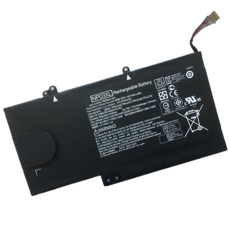 SupStone NP03XL HSTNN-LB6L 760944-421 Батарея для hp павильон X360 13-A010DX 15-U010DX TPN-Q146 TPN-Q147 TPN-Q148 Q149