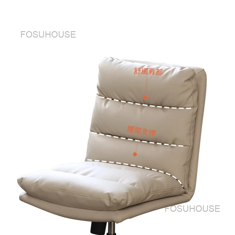 Light Luxury Computer Chair Nordic Home Office Chairs Bedroom Swivel Lift Gaming Furniture Lazy Boss | Мебель