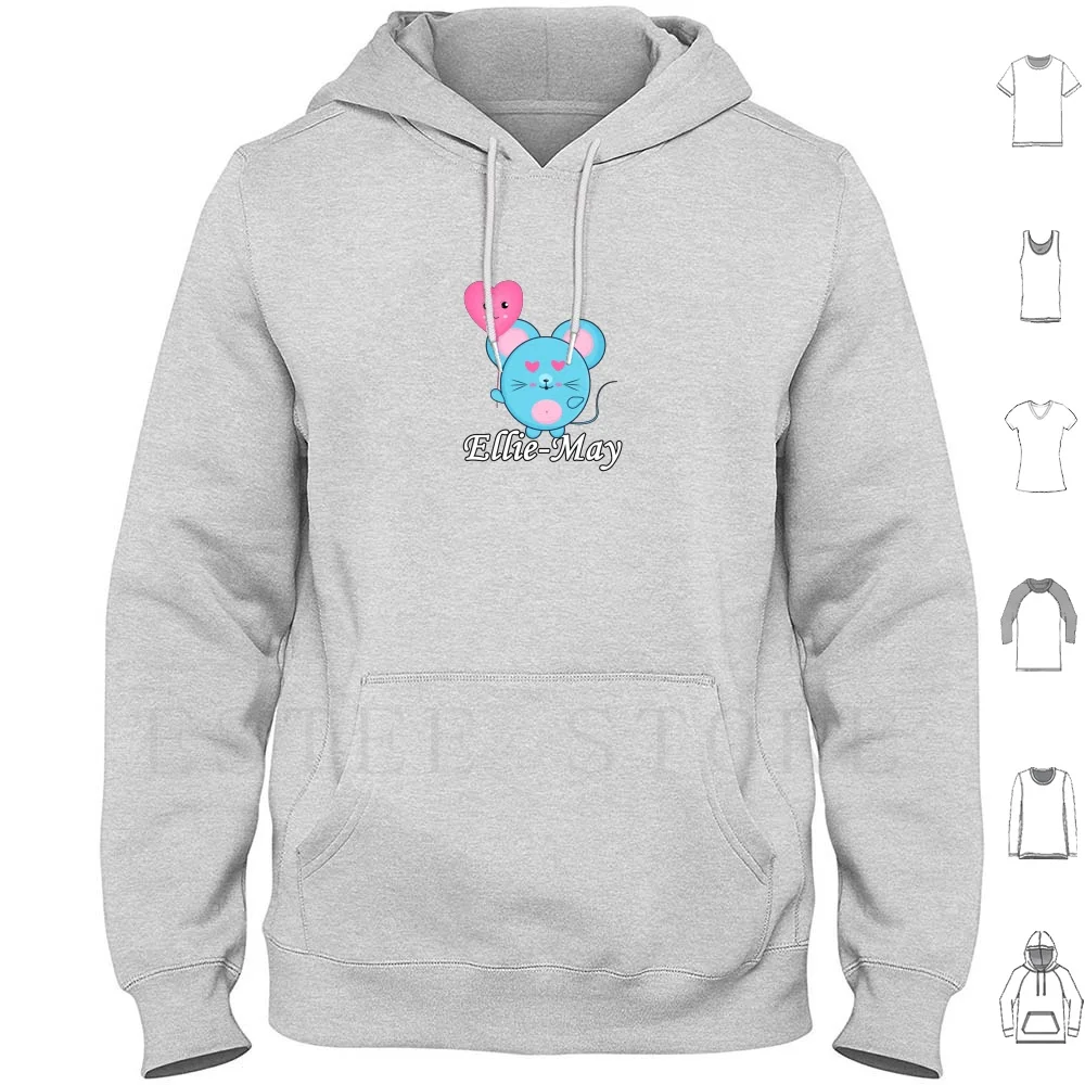 Толстовка с капюшоном Я пищалка в стиле Элли-Мэй длинным рукавом и изображением