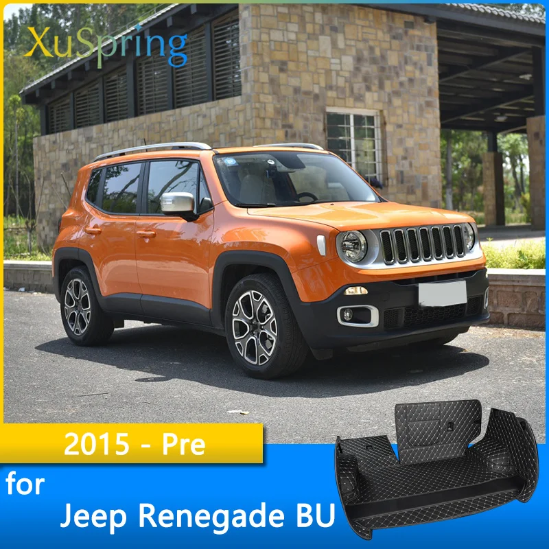 

Car Trunk Mat Cargo Liner For Jeep Renegade BU 2015 2013 2017 2018 2019 2021 Rear Tail Durable Boot Cover Protective Styling