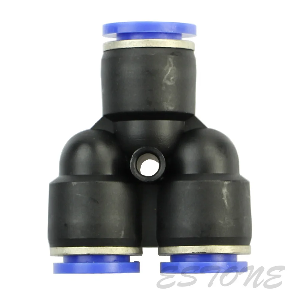 

8mm 1 Pc Pneumatic Equal Y Union Connector Push In Fit For Air/Water Tube LX9C