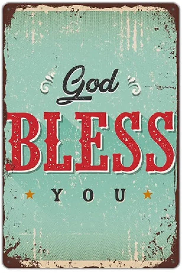 Христианская металлическая Жестяная Табличка церковная комната кафе домашняя