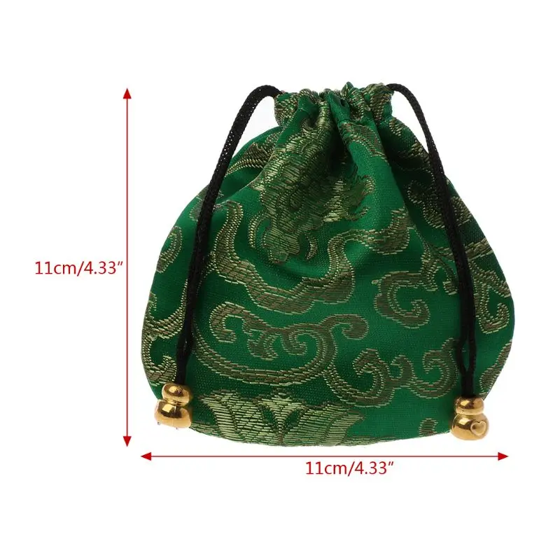 

Traditional Silk Travel Pouch Jewelry Storage Classic Chinese Embroidery Jewelry Bag Organizer