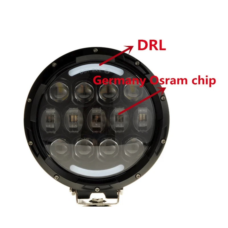 Светодиодный рабочий светильник 105 Вт 7 дюймов светодиодный дальнего/ближнего