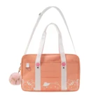 Kawaii японский стиль кошка JK Униформа сумка через плечо Холщовая Сумка для женщин Косплей Аниме Лолита школьная сумка-мессенджер на плечо для девочек