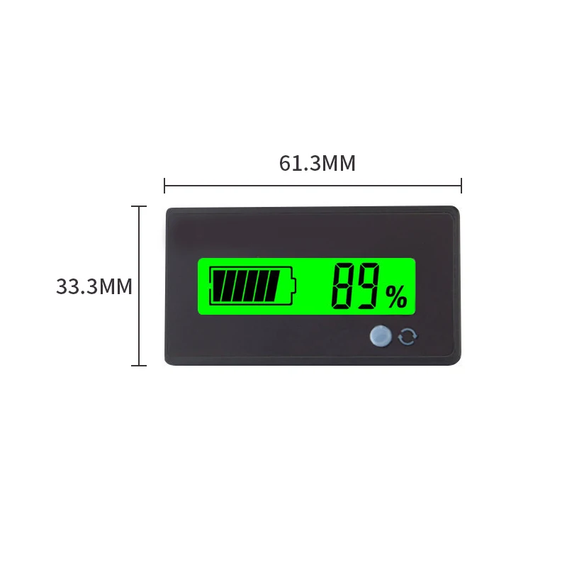 

New 12V-48V Lead-acid Battery Capacity Indicator Waterproof Voltage Voltmeter LCD MonitorLead-acid Battery Power Indicator