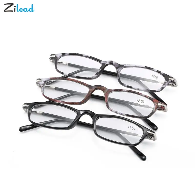 

Очки Zilead при дальнозоркости для мужчин и женщин, небольшие квадратные аксессуары для чтения, с диоптриями от + 1,0 до + 3,5