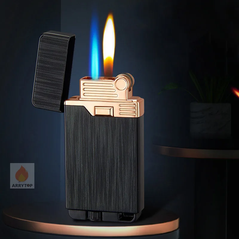 Бесплатная пожарфонарь Бо зажигалка металлическая кремневая прямая струйная