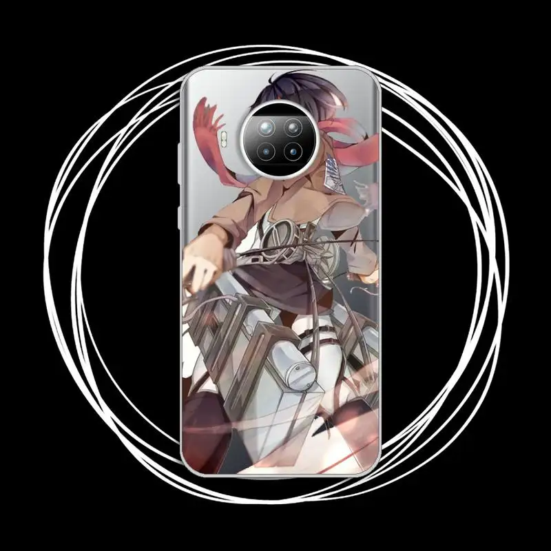 

attack on titan anime Phone Case Transparent for Xiaomi mi Redmi note 10 t 8 9 pro lite 11 Samsung S 8 9 10 20 plus ultra