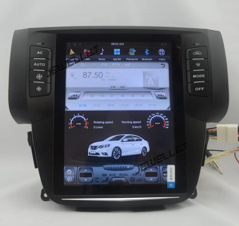 10 4 &quottesla style вертикальный экран android 9 0 шестиядерный автомобильный GPS