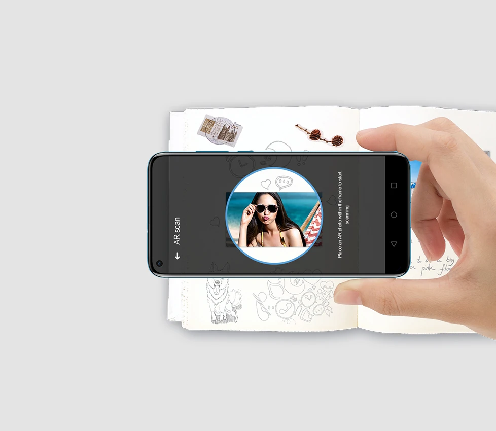Original Huawei Honor Pocket Photo Printer Zink Portable Photo Printer AR Printer 300dpi Bluetooth 4.1 Support DIY Share 500mAh