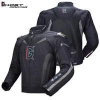 ghost racing waterproof motorcycle jacket riding jacket breathable motorbike men moto clothing with neck protector body armor