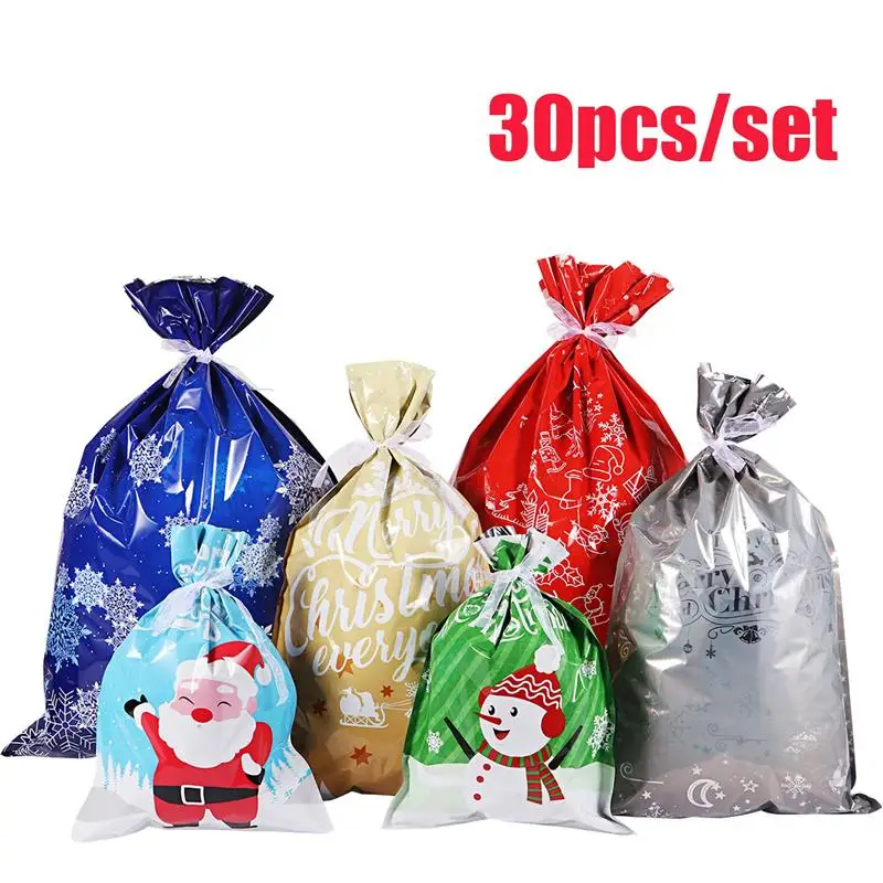 30 шт. пакеты для упаковки подарков на Рождество свадьбу новый год|Носки и