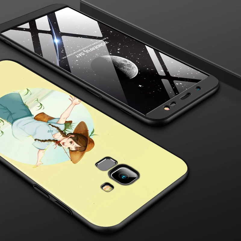 Beauty of Chinese ink painting for Samsung Galaxy j8 j7 j6 j5 j4 j3 j2 Core Prime Star Duo Plus 2018 2017 2016 Black Phone Case