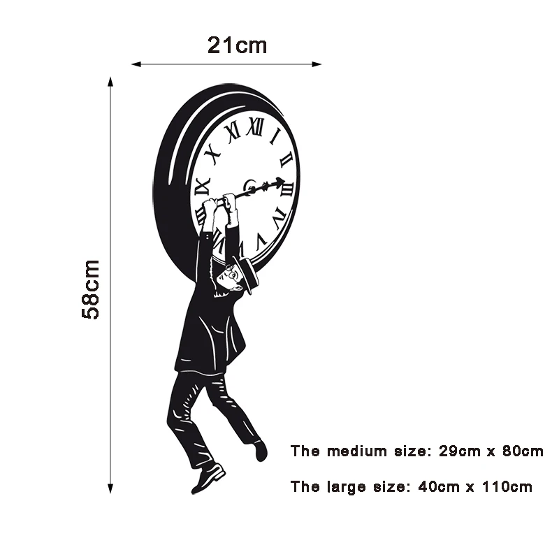 Виниловые наклейки на стену Гарольд Ллойд и Биг-Бен Наклейка для гостиной обои