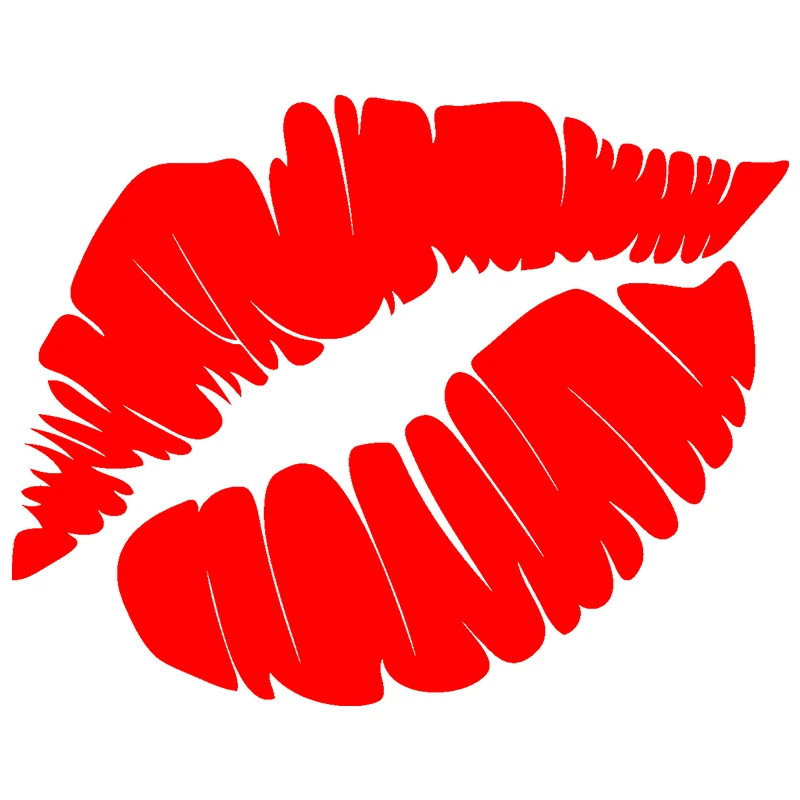 

Funny Car Stickers Sexy Charming Red Lips Sticker Waterproof Sunscreen Decals Decoration Accessories Vinyl,15cm*11cm