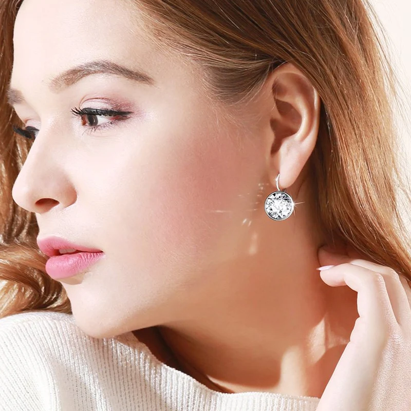 Трендовые Стильные Классические серьги-капли с кристаллами Swarovski для женщин, Элегантные Серьги Brincos Pendientes, новые серьги, модное ювелирное изделие