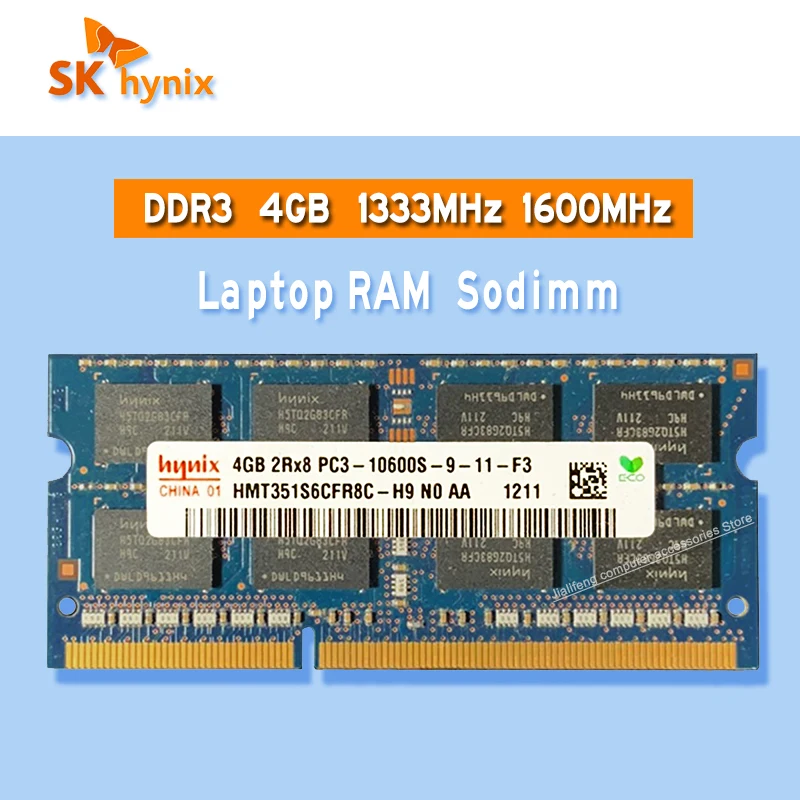 SK Hynix ddr3 4 Гб 1333 МГц 1600 ОЗУ Sodimm память для ноутбука pc3- 8500S 10600S 12800S | Компьютеры и офис