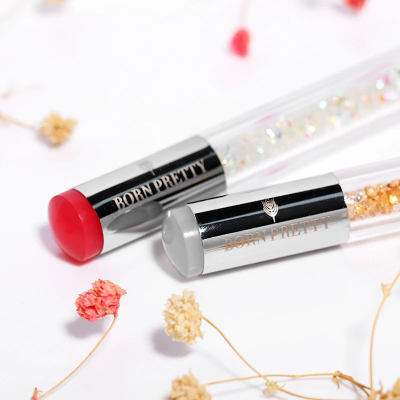 BORN PRETTY двойной состава градиент штампа ногтей щетка губка голову Rhinestone Ручка