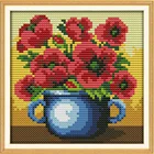 Краснокровленные краны с малышом (синий), рассчитаны на ткань DMC 14CT 11CT наборы для вышивки крестом, наборы для вышивки