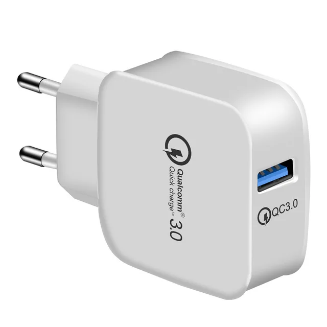 AIREACH Быстрая зарядка EU US Plug QC 3,0 настенное зарядное устройство 5 В/9 В/12 в 18 Вт 1 порт для смартфона Qualcomm QC 3,0 Быстрый домашний адаптер