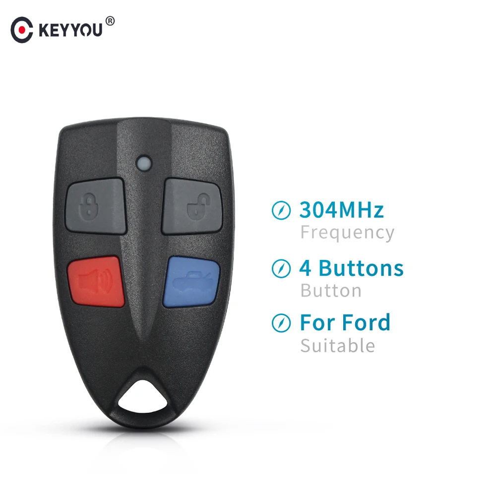 Запасная деталь KEYYOU с 4 кнопками 304 МГц для Ford Falcon AU FPV XR6 XR8 Series 2 3 99 ' 02' AU2 AU3|Ключ