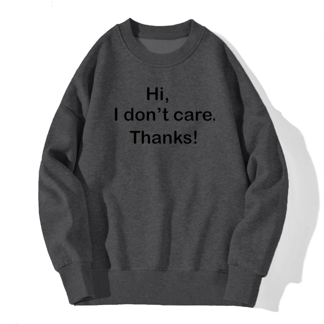 Толстовка мужская с надписью Hi I't care толстовка капюшоном и осенний флисовый