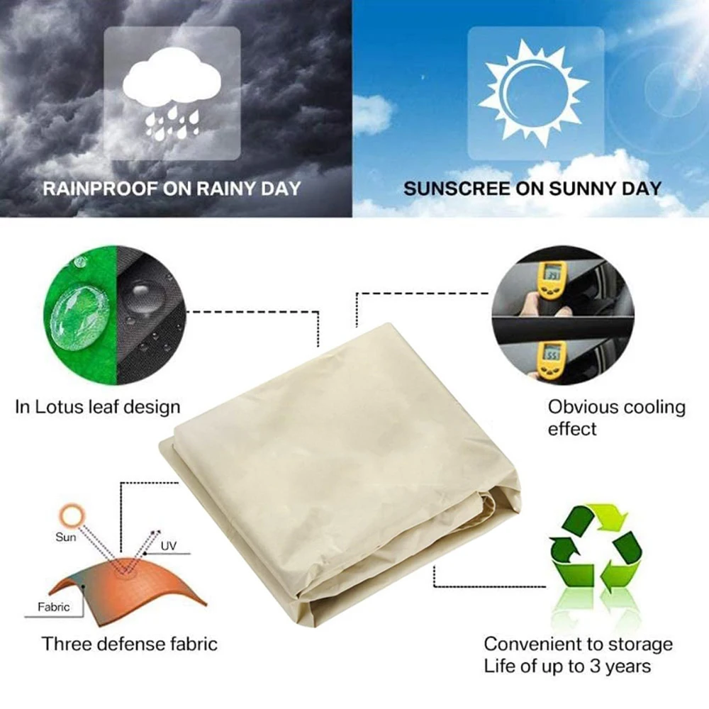 Чехол с защитой от УФ лучей Солнцезащитная водонепроницаемая ткань