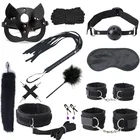 Набор для связывания Blacak Wolf, товары для взрослых, БДСМ-наборы, наручники, секс-игрушки, плетка, кляп, хвост, Женские аксессуары, экзотический сексуальный