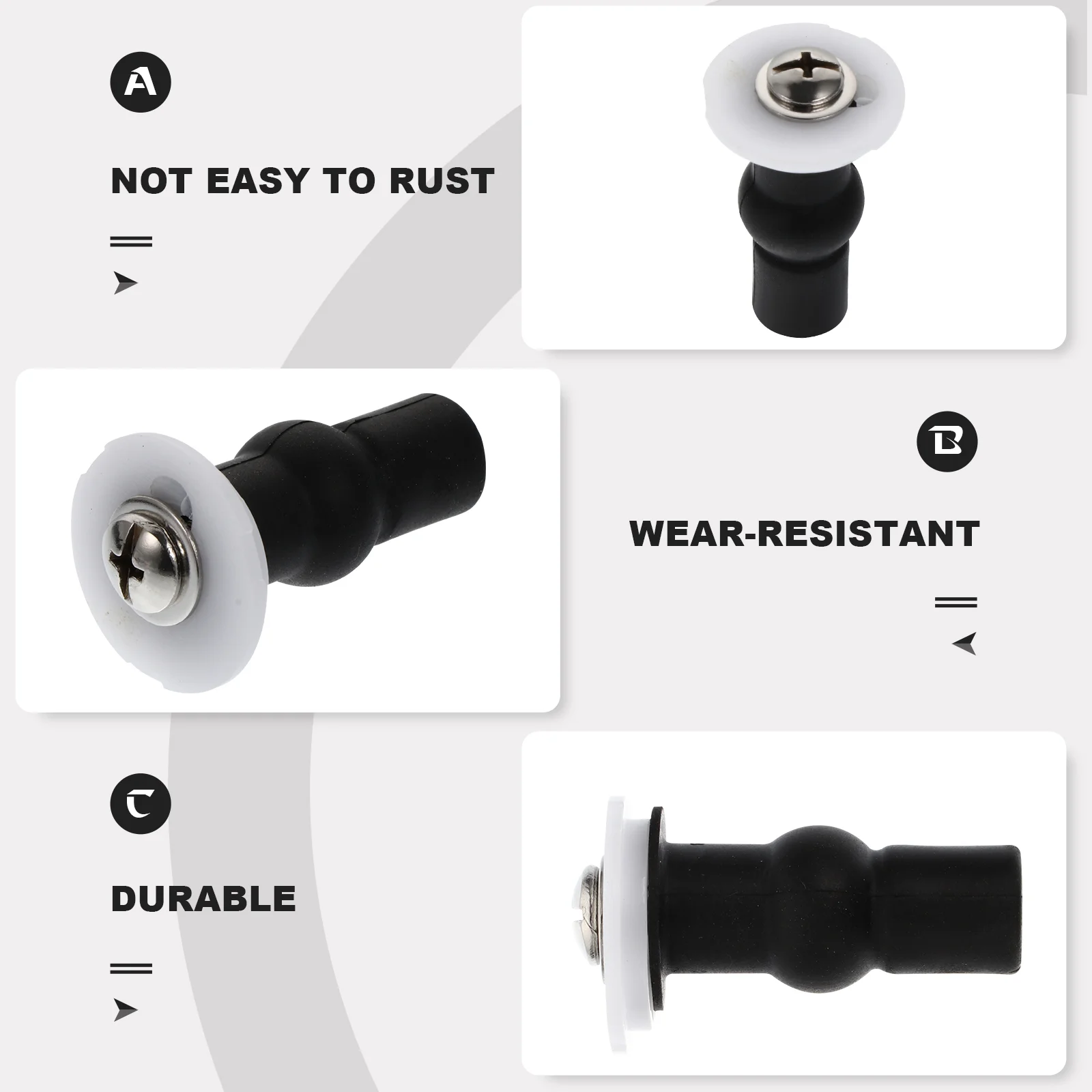 6pcs Toilet Seat Hinges Screws Replacement Fixings Expanding Screw | Обустройство дома